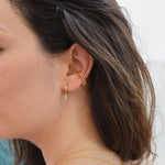 Silver Ear Cuff [Dual Double Band] - .925 Sterling - Cartilage Wrap Earring