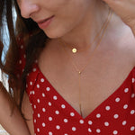 Initial Necklace - Choker - [Letter J] - .925 Sterling Silver [18K Gold Plated] Chain [14 Inch]