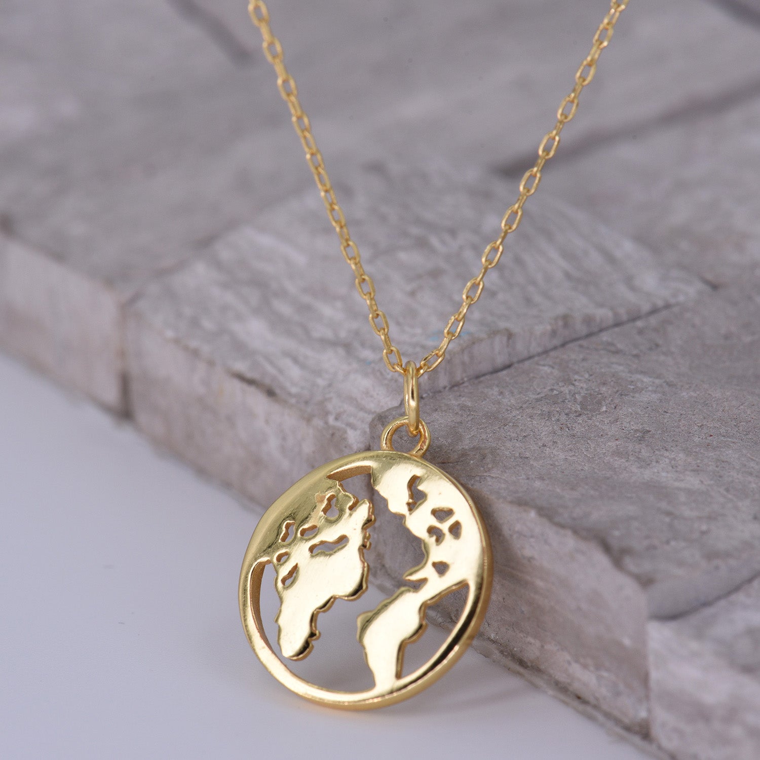 Climate Change Awareness [925 Sterling Silver w/18K Gold Plating] Necklace