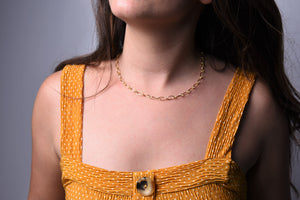 Chain Link Layering Necklace [18K Gold Plated .925]