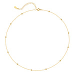 Satellite Bead Choker Necklace - [.925 Sterling Silver w/ 18K GOLD Plating]